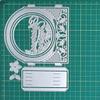 Christmas Scene 3D Frame Die-Cutters Set: 2-Piece Metal Scrapbook Molds