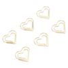 100 pièces Trombonnes en Forme de Cœur Trombonnes Métalliques Mignonnes Trombonnes Portables Adorables pour l'Organisation de Documents