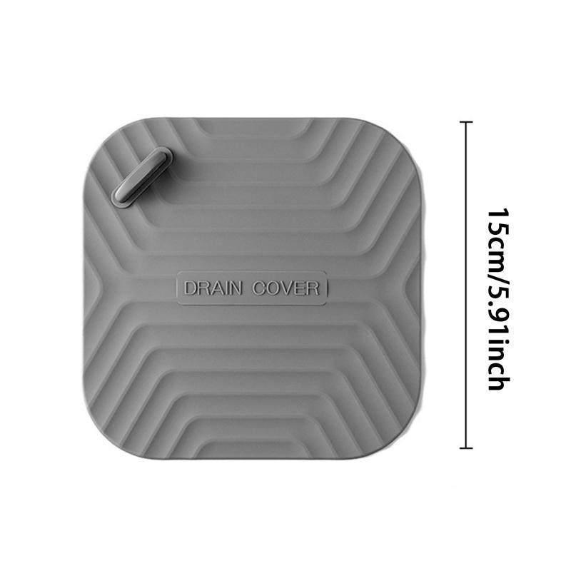 Bathroom Floor Drain Deodorizer Toilet Plug Insect-proof Cover Deodorizing Silica Gel Pad Sewer Seal and Odor Prevention