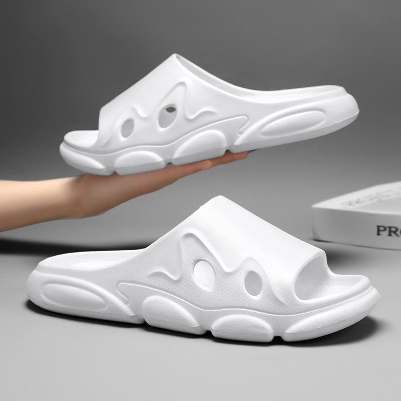 Men and Women Lightweight Non-slip Slippers Couple Sandals Summer Beach Sandals EVA Thick Soled Family Fashion Bathroom Shoes