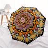 1pc Mandala Patterns Automatic Open/Close Umbrella with One Touch Button,, Windproof Design   Lightweight Portable Umbrella for Women & Men6084