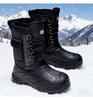 Herren High-Top Baumwoll-Schneestiefel – Neuer Winterstil, Mit Samt gefüttert, Wasserdicht, Rutschfest, Zum Hineinschlüpfen.