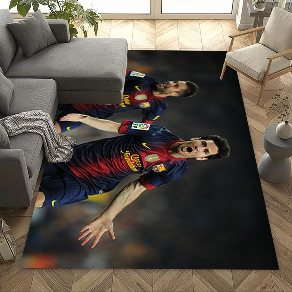 Argentina's Messi Action Floor Mat Suitable for Entryway Bedrooms Decorate Room Playrooms Antislip Carpet Decorate Offices Birthday/Christmas Gift