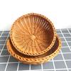 Imitation Vine Natural Fruit BasketsFood Storage BowlDecorative Rattan Wicker Serving Basket for Snack and Bread Easy To Carry