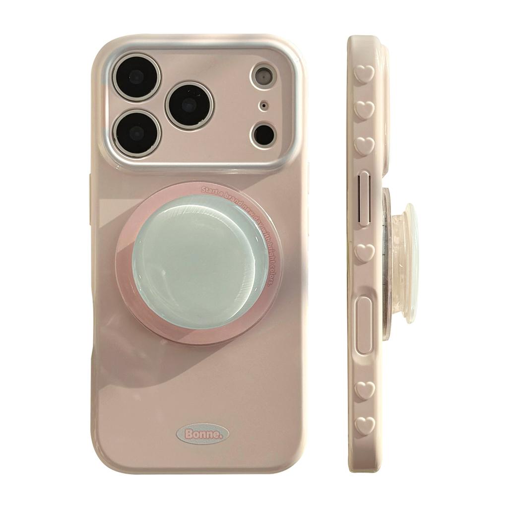 Apple 17 mobile phone case iphone16promax contrasting color magnetic suction bracket 15 Korean premium 13 soft cover 12 applicable