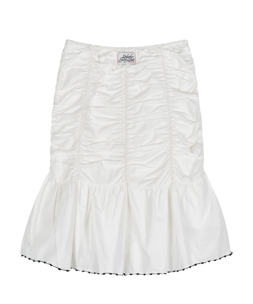 Naked Surf Club Shirred Tube Top Dress (White)