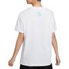 Nike SS23 Basketball Series CHBL Letter Logo Casual Crew Neck Pullover Short Sleeve T-Shirt With Drop Shoulder Women Tops White HF6161-100
