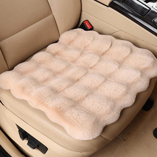 3Pcs Thickened Plush Car Seat Cushion Set Wear Resistant Non-Slip