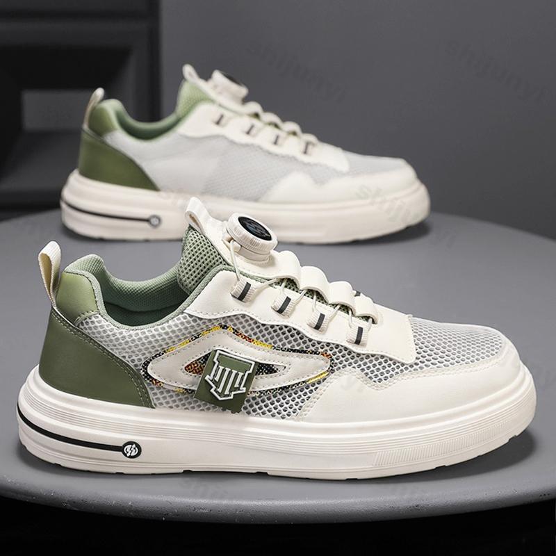 Fashion Summer Men's Shoes 2025 Fashion Trend Mesh Breathable Casual Shoes Versatile Sports Comfortable Lightweight Platform Sneakers