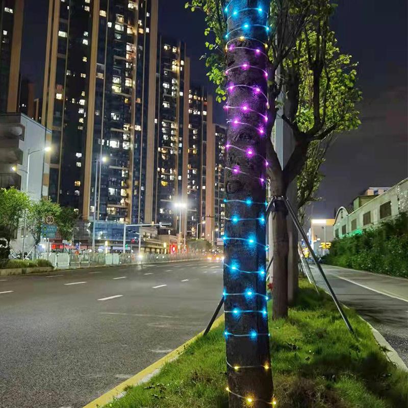Christmas Tree RGB Fantasy Color Light, 100LED 10M WS2812B RGBIC Light, IP65 Waterproof Bluetooth Sprite LED Light String