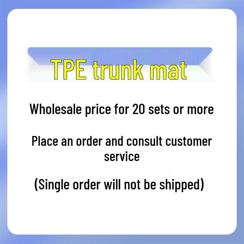 2021 Toyota Crown Overseas Trunk Mat: TPE Waterproof, Eco-friendly Car Rear Floor Mat.