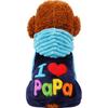 Winter Fleece Pet Dog Costume for Small Dogs Love Mom Thick Puppy Cat Clothes Chihuahua Yorkies Coat Jacket Pets Clothing Outfit