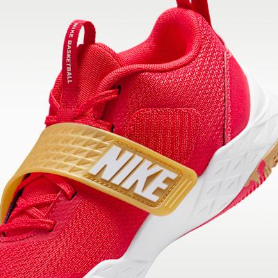 Kids' Sneakers Nike Team Hustle D 12 University Red Gold White (GS)