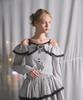 LILLILLY Rose Off-Shoulder Shirt Top_Stripe