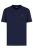 Emporio Armani Men's T-shirt Navy Blue Cotton Short Sleeve, Size XL