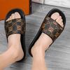 Men Large Size EVA Check Slide Sandals Casual Slippers Sizes 39-47 for Home Beach Pool Travel Indoor Outdoor and Daily Wear