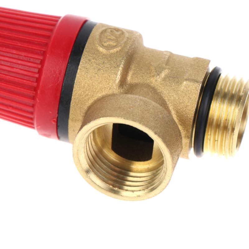 Brass Safety Pressure Relief Valve High Pressure Resistant Leak Free for Home Bathroom Electric Water Heater Use