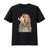 Renee Rapp Middle Finger T Shirt Hip Hop Style Fashion Statement Vintage Washed Streetwear Unisex Homme Versatile