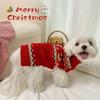 Red Green Christmas Pet Sweater Puppy Kitten Clothes Keep Warm Winter Pet Products Supplies Pet Decoration Accessories Dog Cat