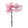 Venezianische Party Handheld Masken für Maskenball Seite Schmetterling Karnevalsparty Mardi Gras Masken mit Haltestab