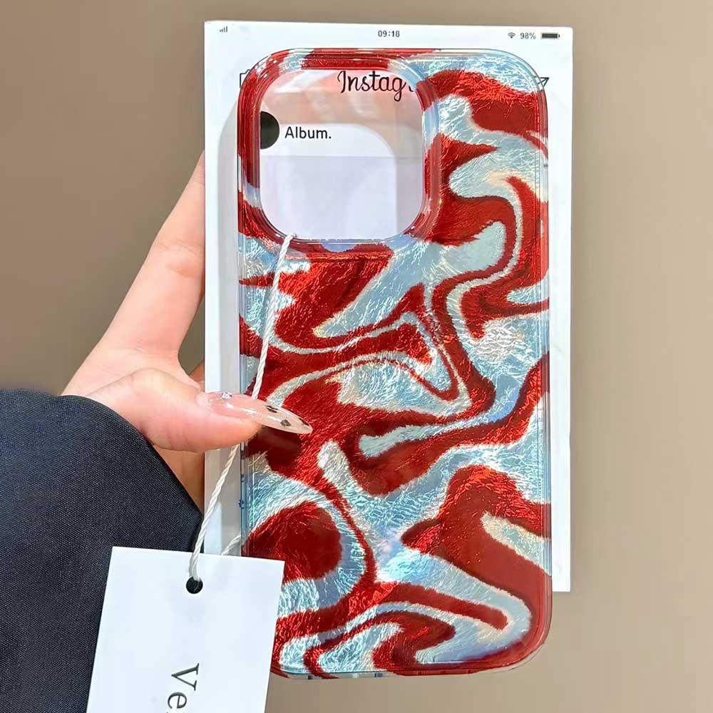 Wave Stripe Leopard INS Fashion Phone Case for Iphone 17 Air 16 15 14 13 11 12 Pro Max 7 8 Plus X XS XR SE 2022 2020 16e Cover