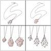 Versatile Empty Crystal Holder Necklace Cage for Women Men Neck Jewelry DIY 3Pcs Adjustable Length Collarbone Chain