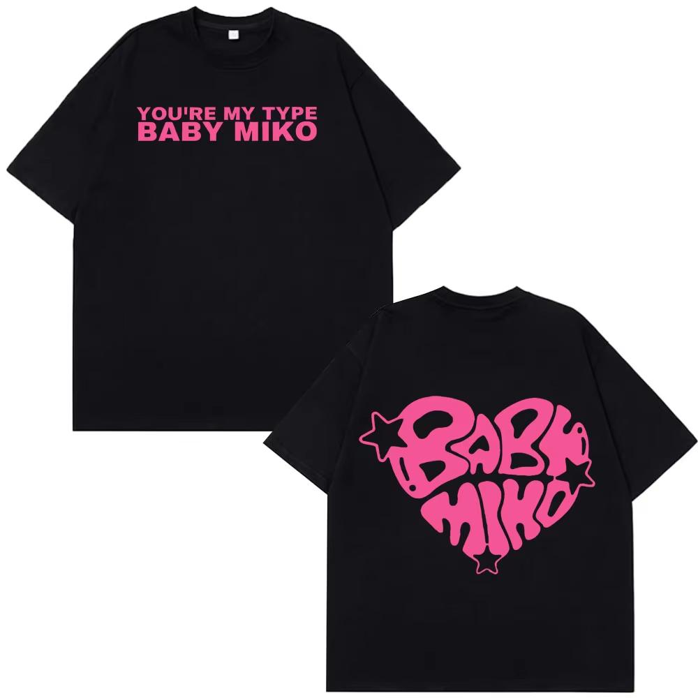 Tricouri Miko Baby Miko Merch Fani Bărbați Femei Modă Estetică Mânecă Scurtă Bumbac Pur 2026 Primăvară Vară Tricouri