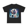 Unisex Adult T Shirt Samurai Raccoon Sushi Roll Art