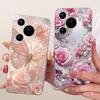 Für Huawei Pura 70 Klare Hülle Ästhetisch Luxuriös Niedlich Mode Blumen Lustig Bemalte Hülle Für Huawei ADY-LX9 ADY-AL00