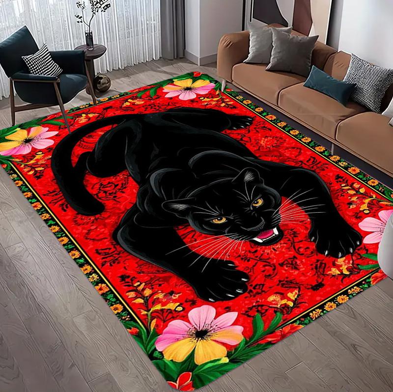 Retro Luxurious Floor Mat Living Room Decorative Carpet Bathroom Anti-slip Pad for Bedrooms Soft and Comfortable Carpet