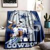 Dallas Cowboys Theme Personalized Outdoor Flannel Blankets Soft And Suitable For All Seasons Perfect For Sofas Beds And Camping