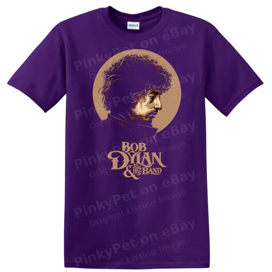 Dylan Profiel Vintage Muziek Kunst Unisex T-shirt Grafisch Portret Tee
