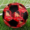 Cristiano Ronaldo Soccer Ball Size 5 Colorful Machine Stitched PVC Competition Ready Durable High-Bounce