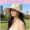 Fashion Print Doublesided Fisherman Hat With Wide Brim For Summer Travel