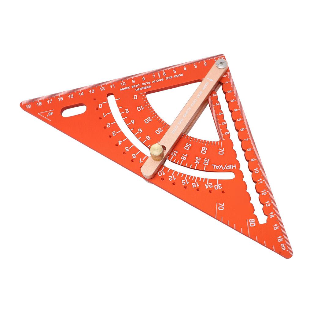 Adjustable Triangle Ruler Multi Angle Measuring Tool Aluminum Alloy Rafter Framing Square for Woodworking