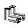 4Pcs Car Wheel Tires Bolt-in Valve Emblem Caps For Skoda S Octavia 2 3 A5 A7 Rapid Fabia Superb Kodiaq Scala Karoq VRS VII Kamiq