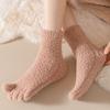 Mittellange Fünf-Zehen-Plüschsocken Verdickt Warme Bodensocken Damen Kawaii Fünf-Zehen-Fleece-Socken Winter