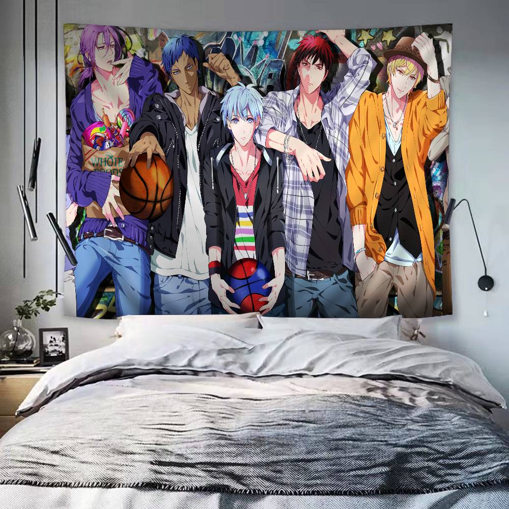 Kuroko No Basket Cartoon Wandteppich Hippie Blume Wandteppiche Schlafsaal Dekor Kunst Heimdekor