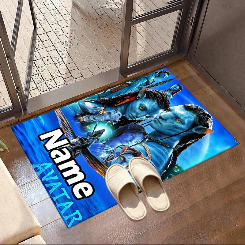 Benutzerdefinierter Name Personalisierter Avatar Druckteppich, Vielseitiger Wohnkulturteppich, für Spielzimmer, Wohnung, Balkon, Eingangsbereich, Flur Geschenk