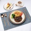 Zestaw sztućców ze stali nierdzewnej platerowany różowym złotem o lustrzanym wykończeniu Miedziany zestaw sztućców Kolor łyżki różowego złota Zestaw sztućców