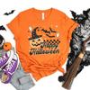 Happy Halloween Woman Man Orange Graphic T Shirts All Saints Day Shirt Autumn Fashion Casual Outdoors Breathable Shortsleev