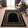 Luxe Gebedskleed voor Woonkamer en Slaapkamer Zacht Antislip Vloerkleed Comfortabel Islamitisch Gebedskleed met Elegant Design