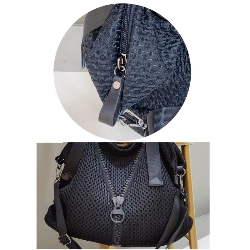 Nylon Netzbeutel Damen Neue Lässige Schultertasche Große Kapazität Reisetasche Trend Große Reißverschluss Breitband Umhängetasche AVE