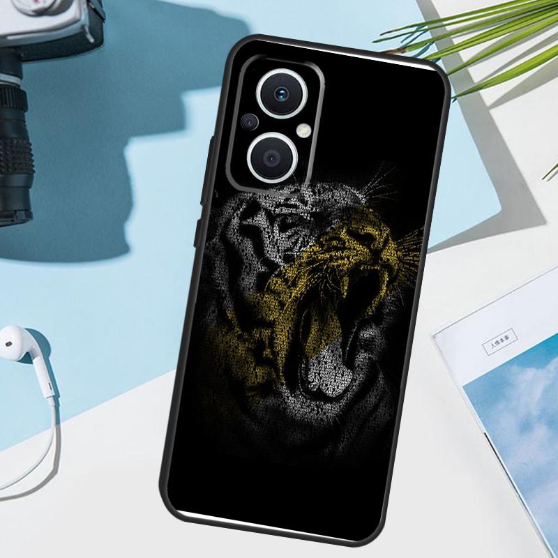 Animal Tiger Art Cover For OPPO Reno 14 F 13F 12F 11F 10 11 12 13 Pro 7 8 Lite OPPO Find X9 X5 X6 X8 Pro Case
