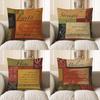 Home Decor Inspiring Faith Quote Throw Pillow Cover Pattern Cushion Cover Suitable For Sofa Bedroom Car Pillow Cover