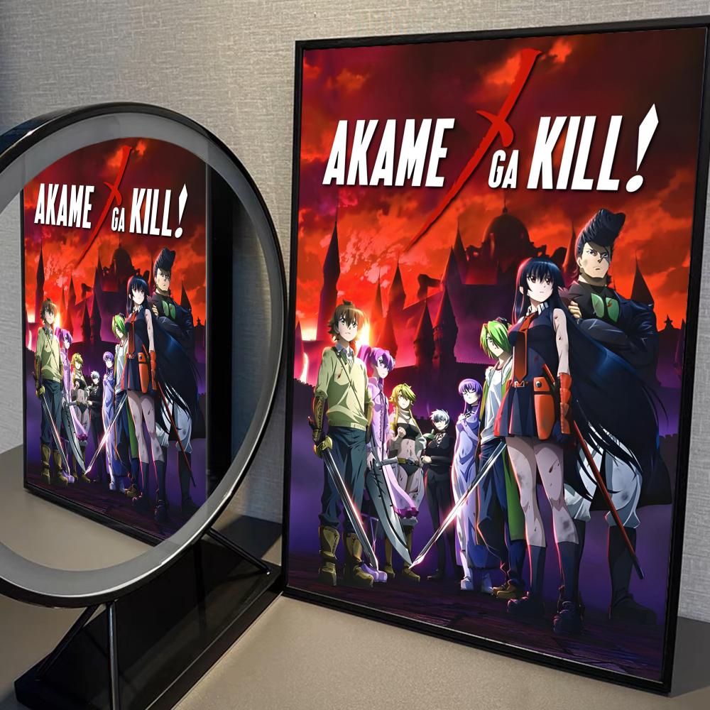 Japanese Anime Akame Ga KILL Poster Prints Art Nordic Aesthetic Canvas Painting for Living Room Bar Gaming Room Home Decoration