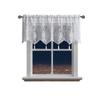 1Pc Floating Sheer Kitchen Valance White Window Drapes European Style Window Drapes Cafe Lace Curtains