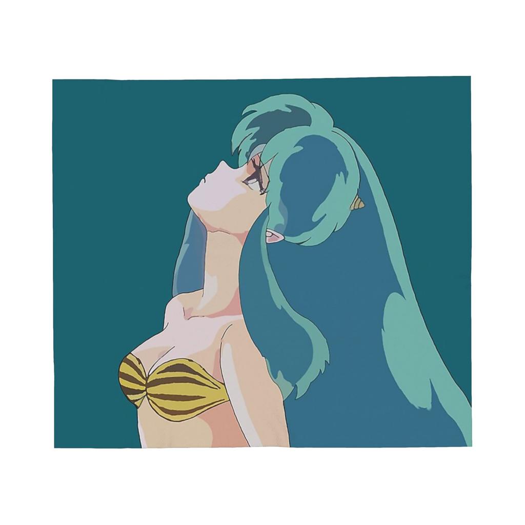 Urusei Yatsura Lum Decke Fleece Herbst/Winter Weltraummädchen Tragbar Ultra-Weich Überwurfdecke für Bett Draußen Plüsch Dünne Steppdecke