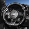 DDQA2 Suitable for Carbon Fiber Texture Steering Wheel Cover with Segmented Quick-Release Design, Durable, for Models Such As Junior, T