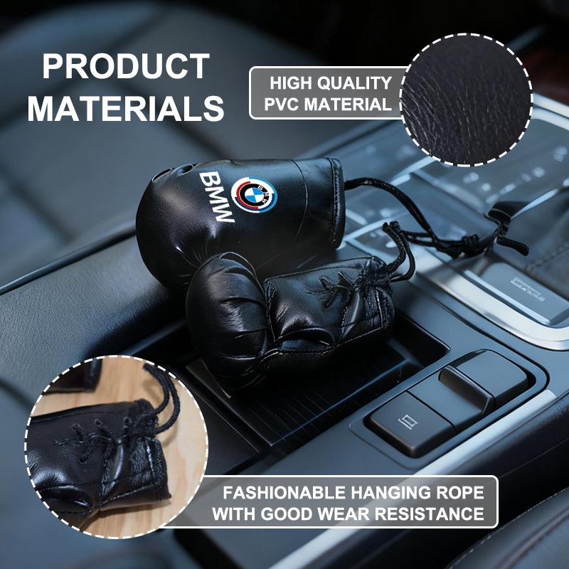 2pcs Mini Boxing Gloves Car Pendant Home Wall Hanging Decoration For BMW Performance E91 X5 E70 F11 E30 F31 X3 F25 F32 X7